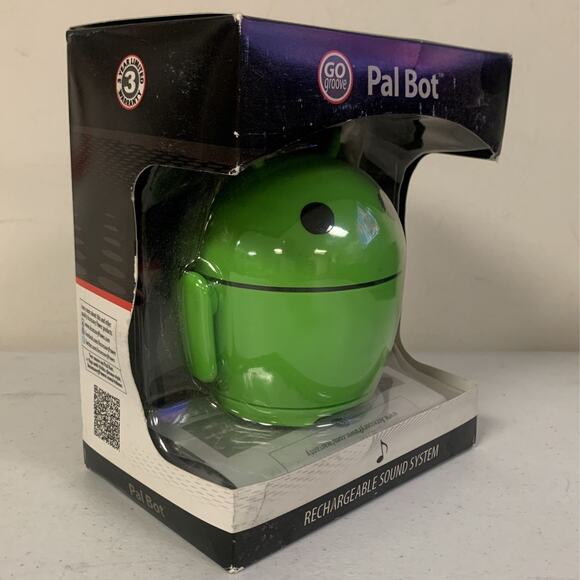 GOgroove Green Pal Bot Rechargeable Sound System - Picture 4 of 5
